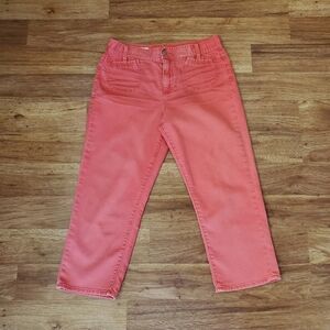 GAP 1969 Capri Jeans Size 4 Pink Straight